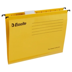 Esselte Reinforced Hanging File, Yellow (25)